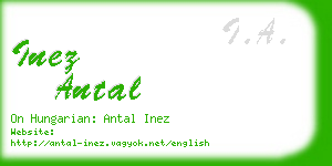 inez antal business card